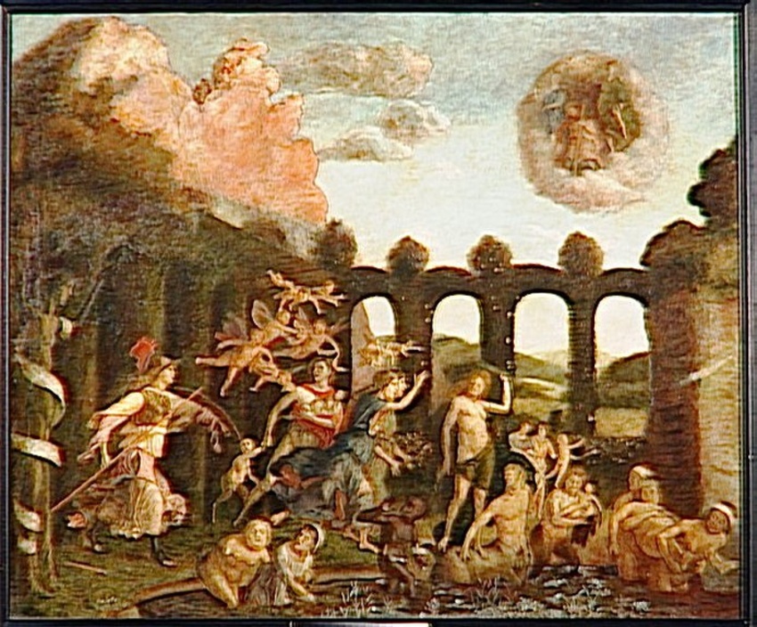 Minerve chassant les Vices du Jardin de la Vertu - Ernest Rouart