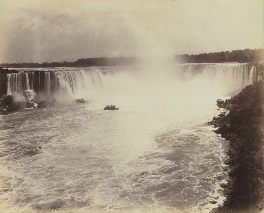 George Barker - Les Chutes du Niagara, vue d'un bateau