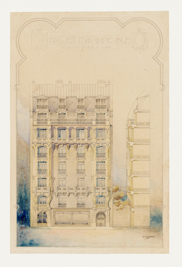 Antoine Chauchat - Projet d'un immeuble à construire à Paris