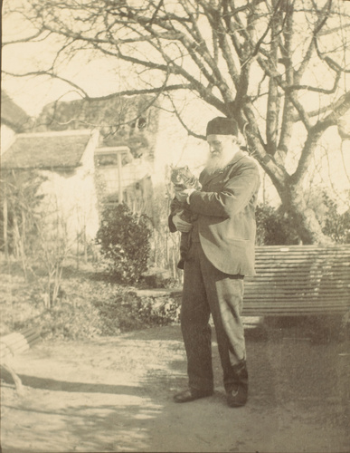 Chaponval, Auguste Ledru père avec son chat