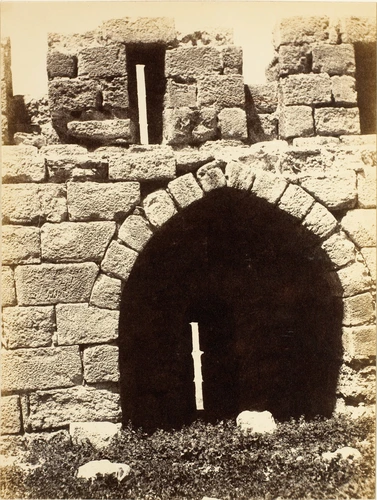 Karak, porte de l'entrée du souterrain - Henry Sauvaire