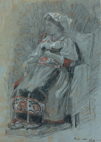 Louis Boitte - Types romains, une femme