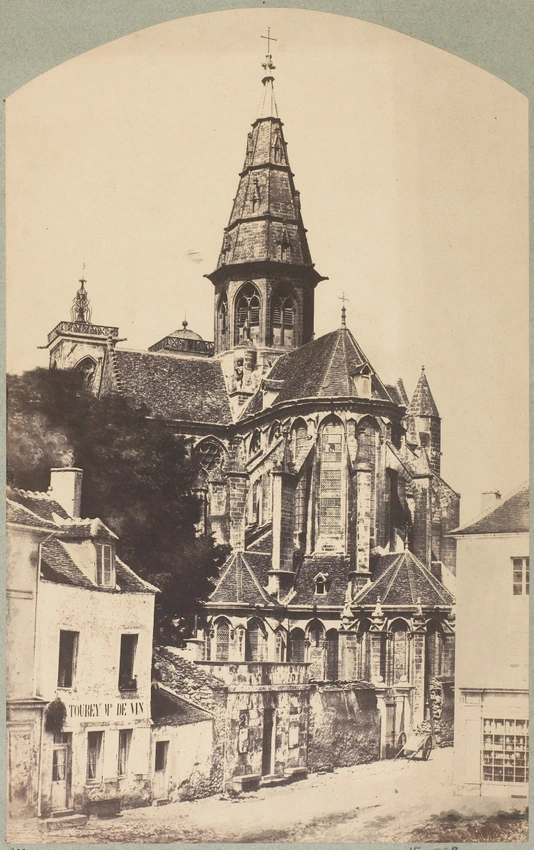 Edouard Baldus - Semur-en-Auxois (Côte-d'Or) - Chevet, église Notre-Dame