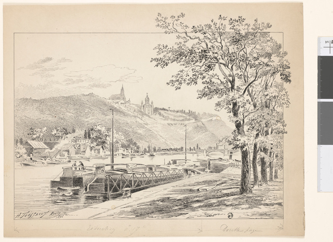 Henri Toussaint - Monument à Jeanne d'Arc sur la côte des Aigles à Bonsecours pr...