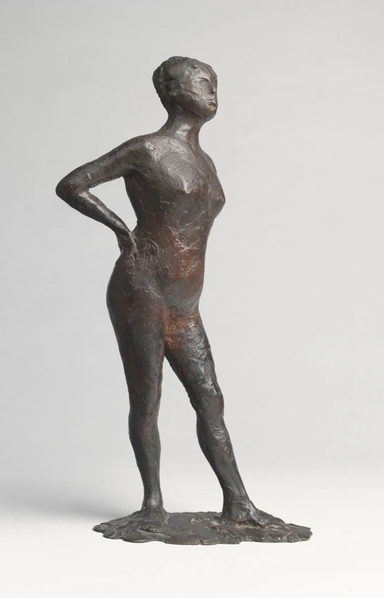 Danseuse au repos, les mains sur les hanches, jambe gauche en avant - Edgar Degas
