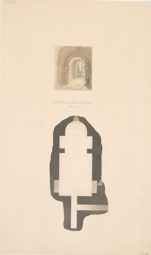 Victor Ruprich-Robert - Eglise Saint-Gervais, plan et élévation