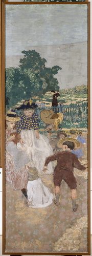 Jardins publics : la conversation, les nourrices, l'ombrelle rouge