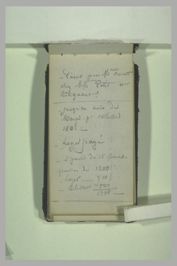 Alphonse de Neuville - Notes manuscrites