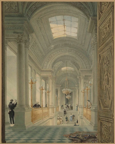Eugène Viollet-le-Duc - Vue de l'escalier du Château des Tuileries