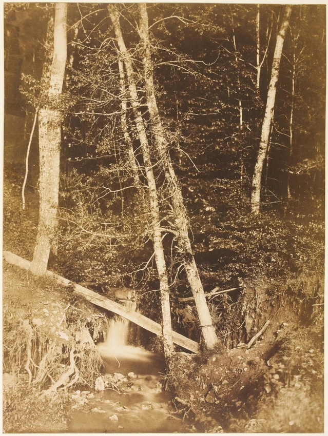 Henri Le Secq - Ruisseau en forêt (Montmirail)