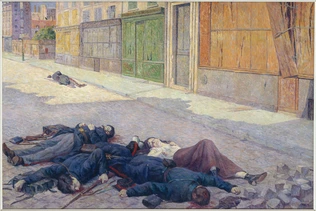 Maximilien Luce - Une rue de Paris en mai 1871