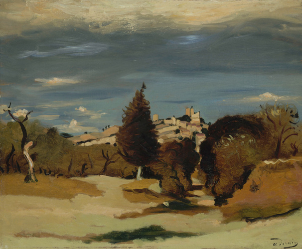 André Derain - Arbres et village}