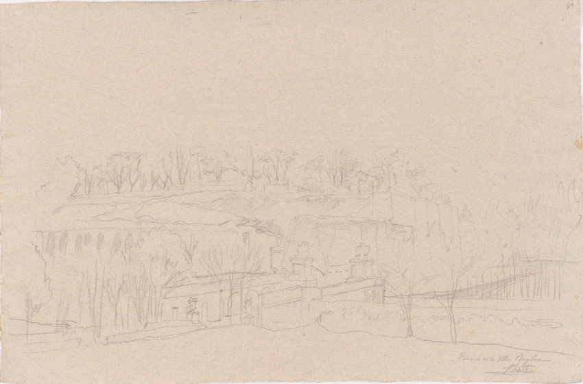Louis Boitte - Les Jardins du Pincio, vue prise de la Villa Borghèse