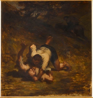 Honoré Daumier - Les Voleurs et l'âne