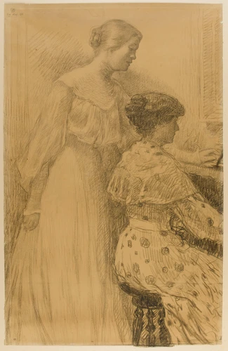 Théo Van Rysselberghe - Deux femmes au piano