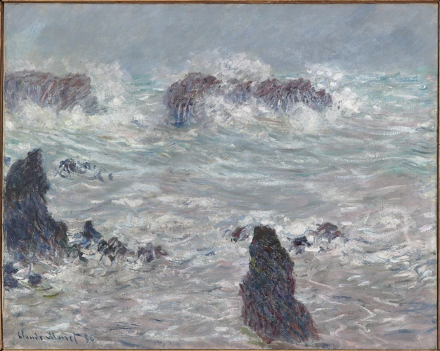 Claude Monet - Tempête, côtes de Belle-Ile