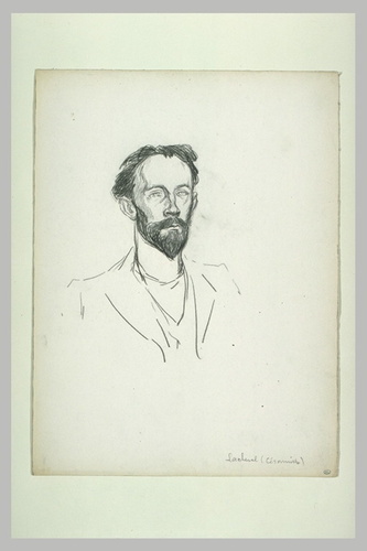 Théophile Alexandre Steinlen - Homme vu en buste, de trois quarts à droite