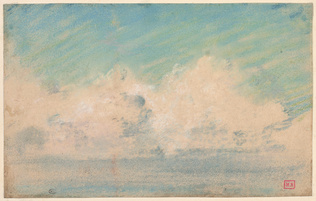 Félix Joseph Barrias - Etude de ciel