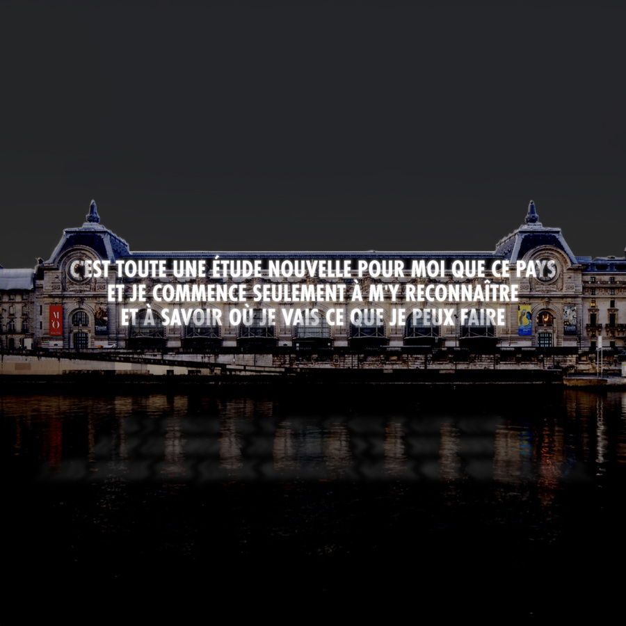 Exhibition Jenny Holzer J'ai vu | Musée d'Orsay