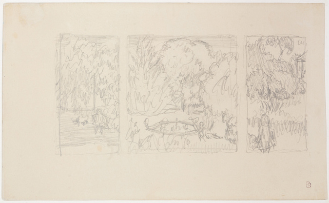 Pierre Bonnard - Femme âgée et petite fille