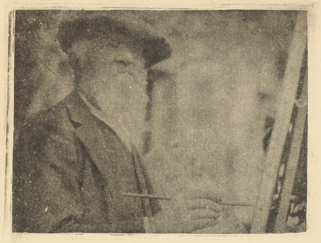Paul Haviland - Le Peintre Armand Guillaumin peignant à Crozant, 1917