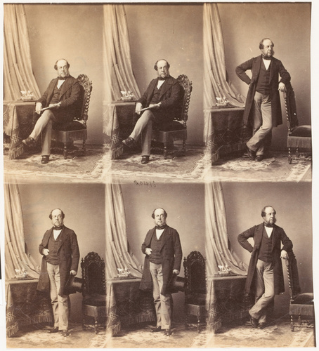 André Adolphe Eugène Disdéri - Sir John Trollope en six poses