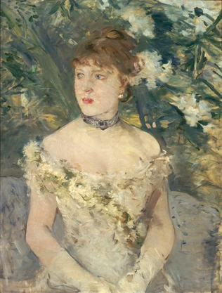 Jeune femme en toilette de bal - Berthe Morisot