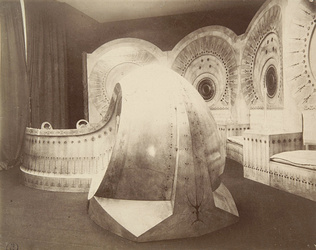 Anonyme - Photographie du salon "escargot" de Carlo Bugatti