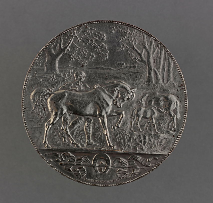 Charles Degeorge - Médaille de récompense pour les concours hippiques