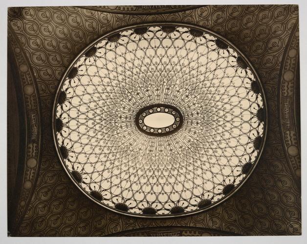 François Harand - Paquebot Paris, escalier du Grand Salon, verrière
