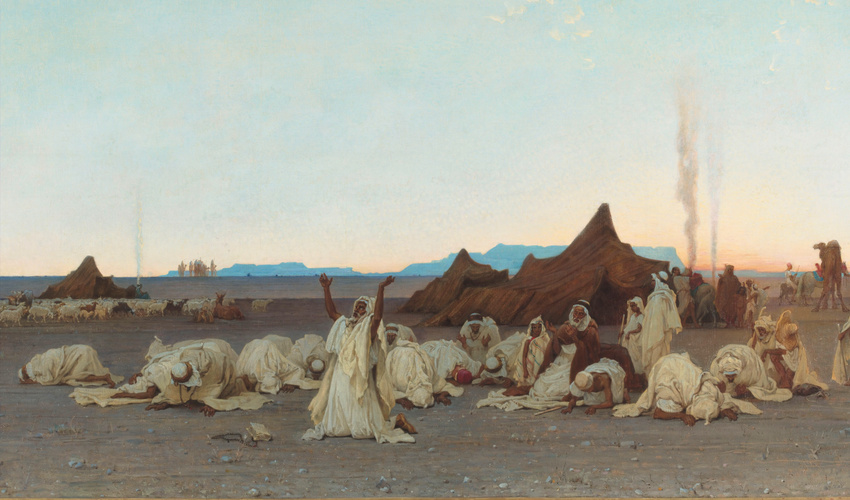 Gustave Guillaumet - Prière du soir dans le Sahara