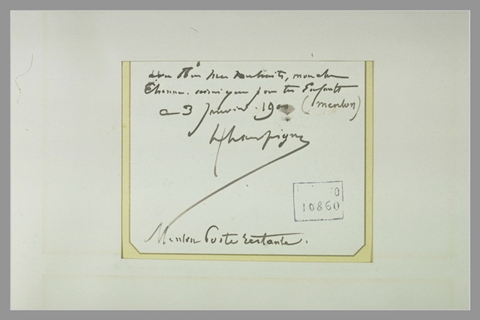 Note manuscrite
