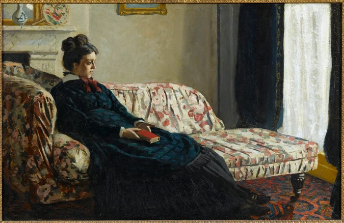 Claude Monet - Méditation. Madame Monet au canapé