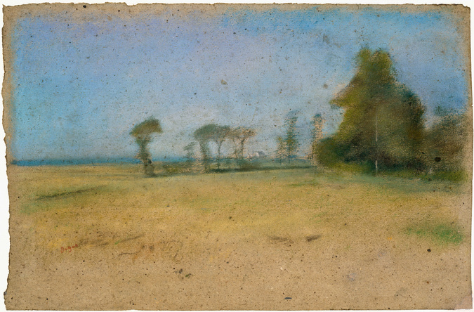 Edgar Degas - Arbres limitant une plaine