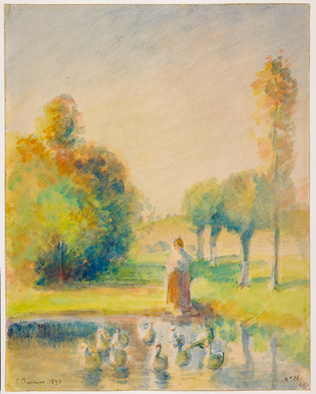 Camille Pissarro - Gardeuse d'oies