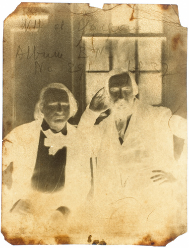 Auguste Vacquerie - Victor Hugo et Auguste Vacquerie devant une fenêtre