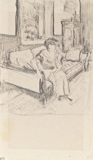 Edouard Vuillard - Etude pour le portrait de Madame Georges Bernheim
