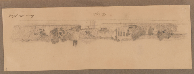 Louis Boitte - Rome, Villa Borghèse, vue des jardins