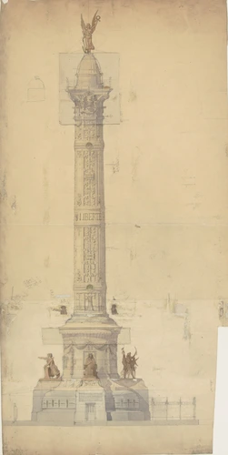 Monument commémoratif de l'Assemblée constituante à Versailles, élévation - Louis Boitte