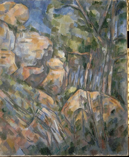 Paul Cézanne - Rochers près des grottes au-dessus du Château-Noir