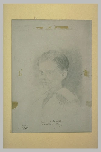 Ernest Hébert - Etude pour un portrait de jeune garçon