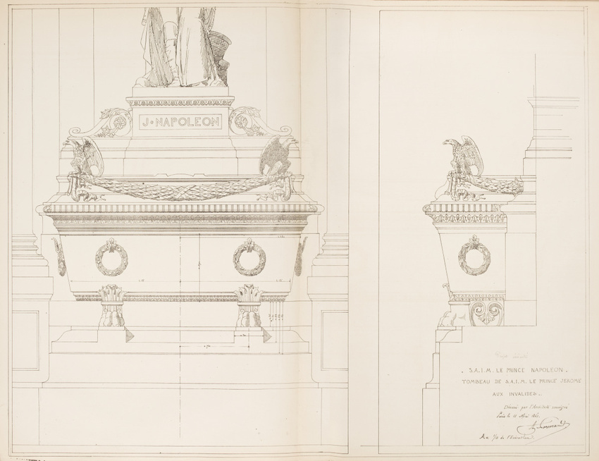 Alfred-Nicolas Normand - Chapelle Saint-Jérôme aux Invalides, tombeau du roi Jér...