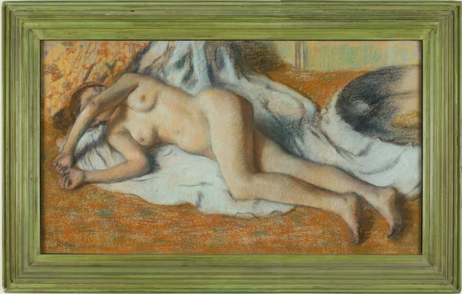 Edgar Degas - Baigneuse allongée sur le sol