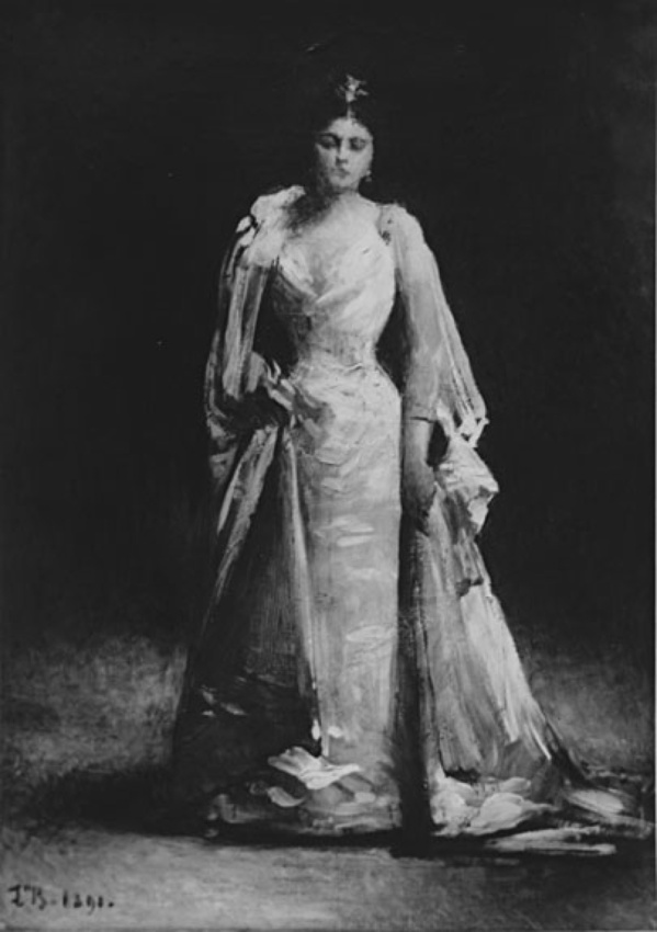 Léon Bonnat - Esquisse pour le portrait de Mme Cahen d'Anvers