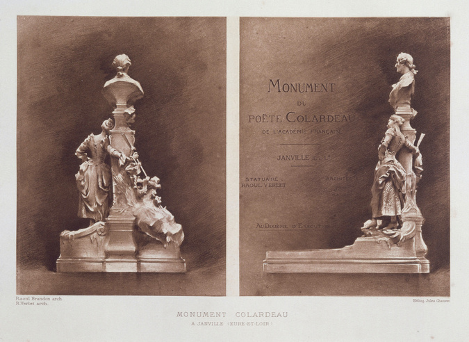 Raoul Brandon - Monument au poète Colardeau à Janville (Eure-et-Loir)