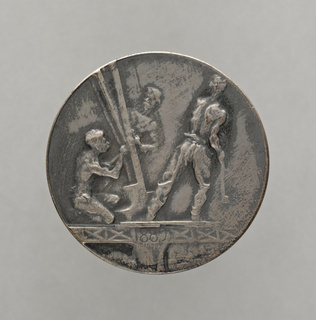 Alexandre Charpentier - Sommet de la Tour Eiffel, souvenir de l'ascension