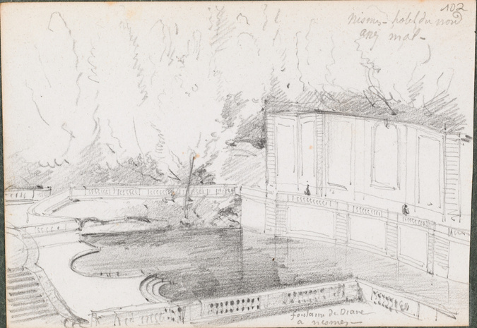 Louis Boitte - Nîmes, la fontaine de Diane