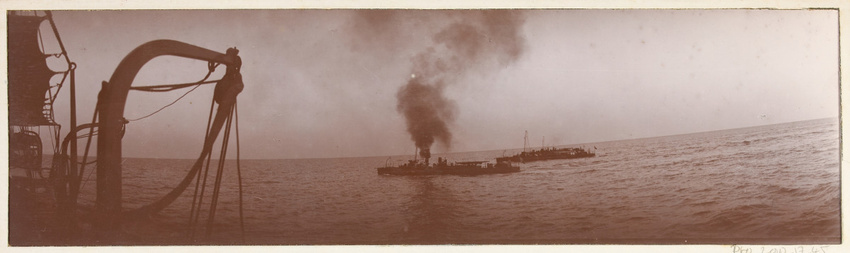 Philippe d' Orléans - Vue prise du yacht du duc d'Orléans : 3 bateaux