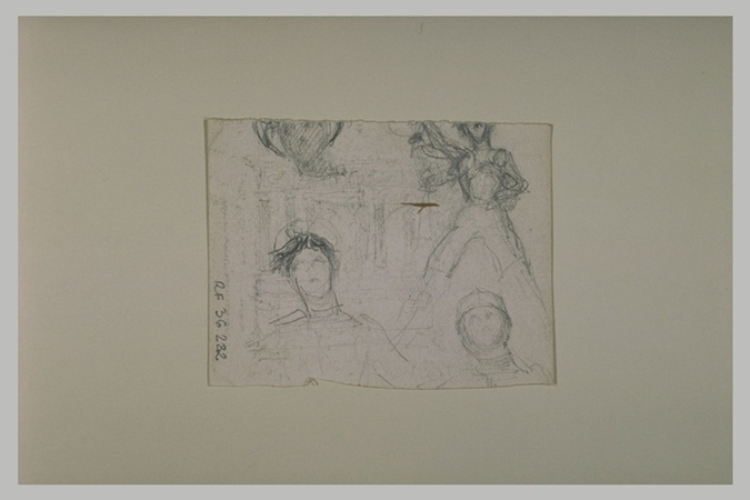 Paul Dubois - Petits croquis pour la figure de Jeanne d'Arc