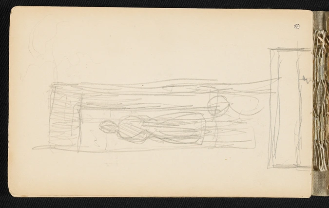 Pierre Bonnard - Femme de dos dans un encadrement